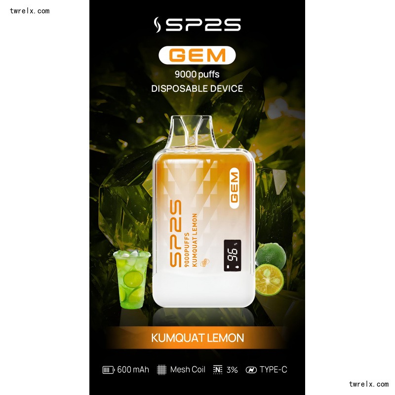 SP2S GEM 9000 Puffs 拋棄式電子菸推薦|可充電・15 款口味|台灣現貨 3 SP2S GEM 9000 Puffs拋棄式電子煙 一次性可充電電子煙 台灣現貨|SP2S GEM 9000 Puffs 拋棄式電子菸推薦|可充電・15 款口味|台灣現貨