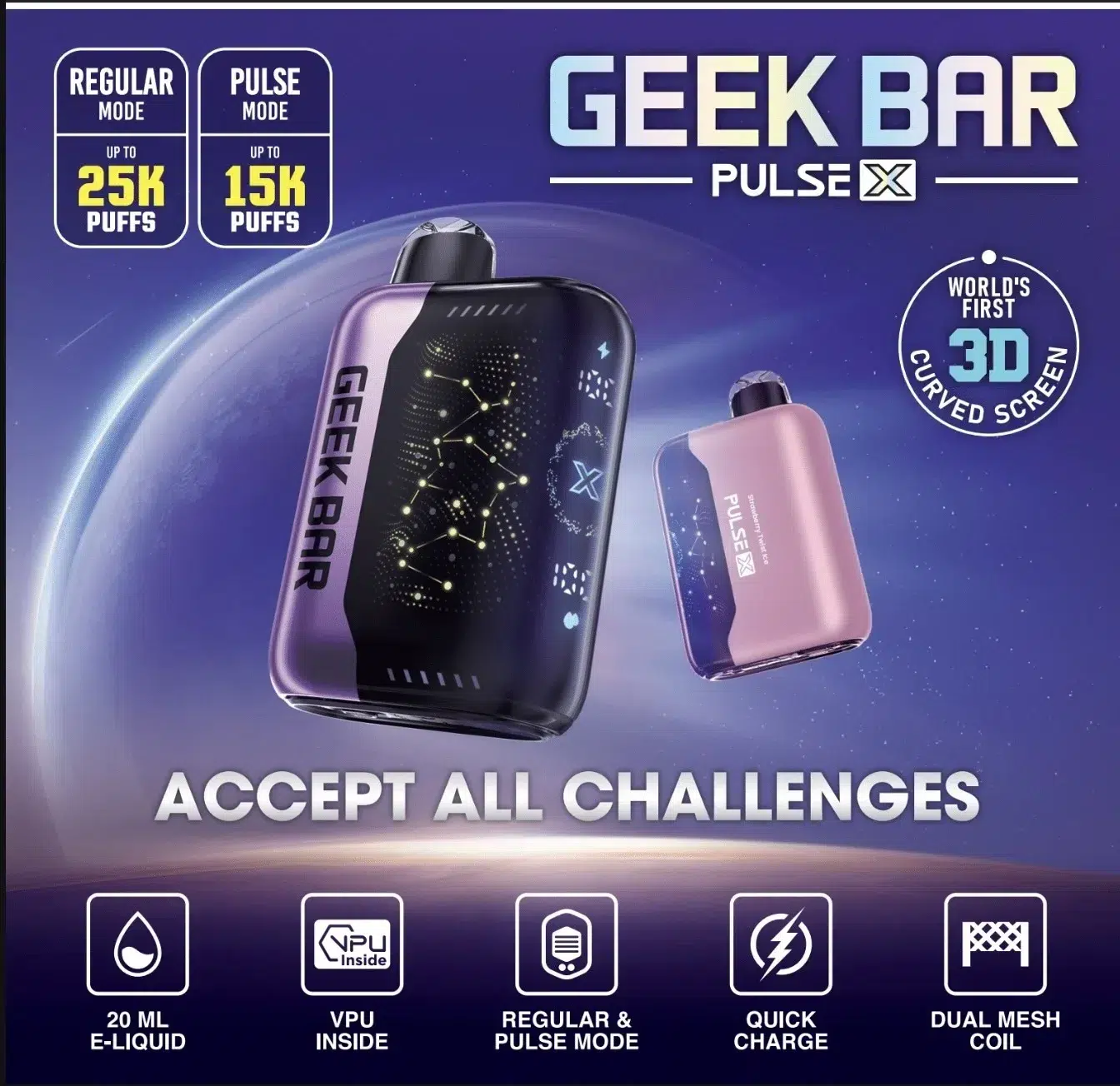 GEEK BAR Pulse X 25000 口拋棄式電子菸推薦|13 款口味|台灣現貨 3 GEEK BAR Pulse X 25000 Puffs 一次性電子煙 爆款大口數拋棄式煙桿 現貨|GEEK BAR Pulse X 25000 口拋棄式電子菸推薦|13 款口味|台灣現貨
