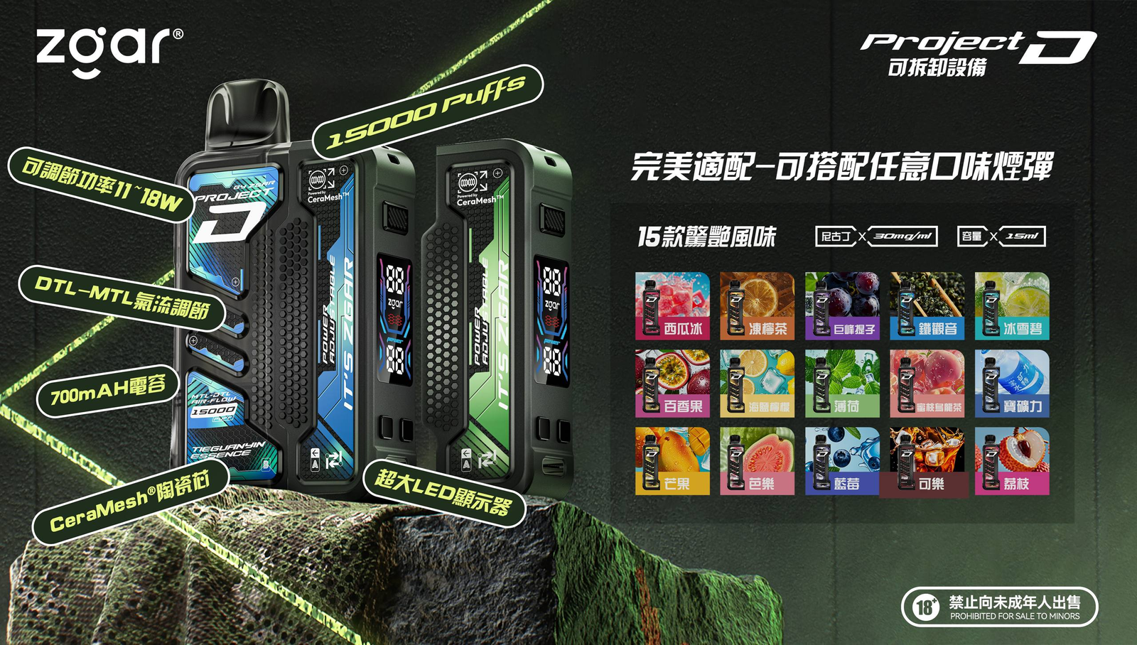 ZGAR PROJECT D 冰熊卡帶煙彈推薦|15ml 大容量・20 款口味・3 盒加 100 送主機|台灣現貨 1 ZGAR PROJECT D 冰熊卡帶 15ml大容量煙彈 3盒加100送主機|ZGAR PROJECT D 冰熊卡帶煙彈推薦|15ml 大容量・20 款口味・3 盒加 100 送主機|台灣現貨